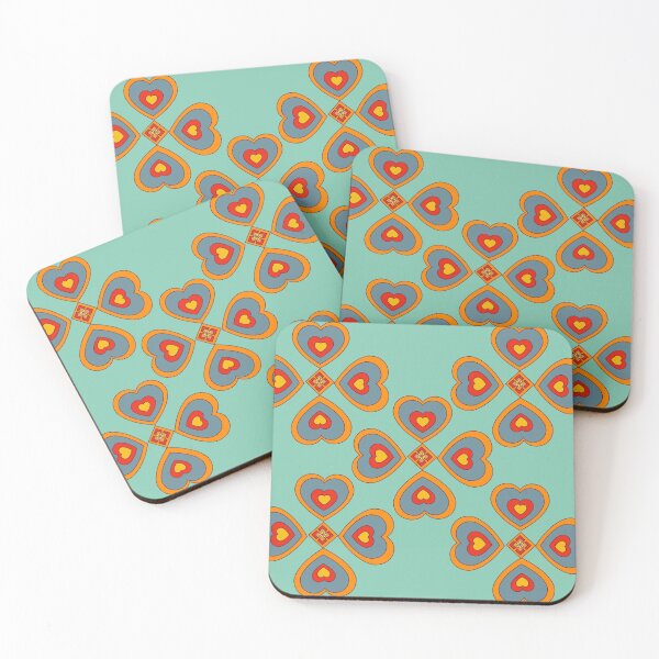 Item preview, Heart pattern retro style 56 designed and sold by Bakkia.