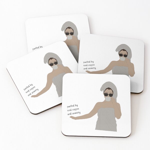 Item preview, Fuelled by iced coffee and anxiety designed and sold by FrescoNat.