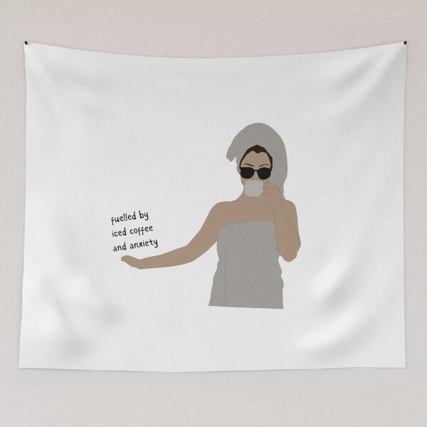 Item preview, Fuelled by iced coffee and anxiety designed and sold by FrescoNat.