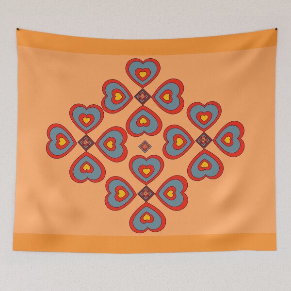 Item preview, Heart pattern retro style 57 designed and sold by Bakkia.