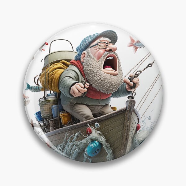 Item preview, Funny fisherman designed and sold by MarkasMaiArt.