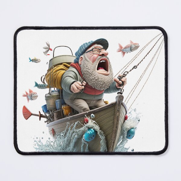 Item preview, Funny fisherman designed and sold by MarkasMaiArt.