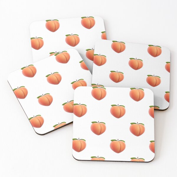 Item preview, peach fruit booty emoji designed and sold by dmentes.