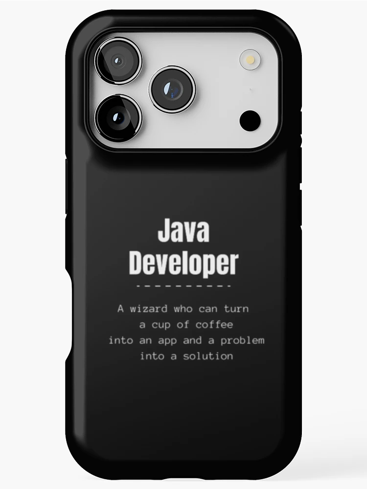 Thumbnail 1 of 4, iPhone Case, Java developer, programmer designed and sold by TeePassion.