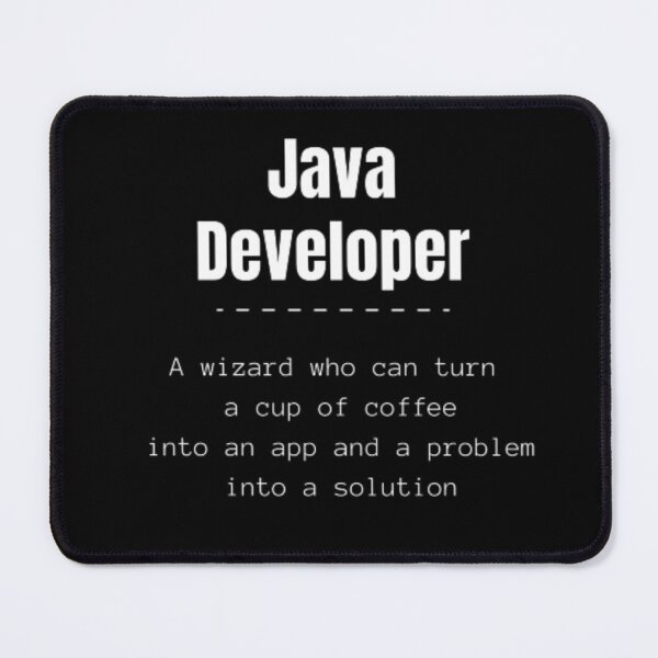 Item preview, Java developer, programmer designed and sold by TeePassion.