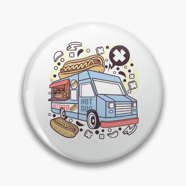 Item preview, Hotdog Food Truck  designed and sold by LocalCreative.