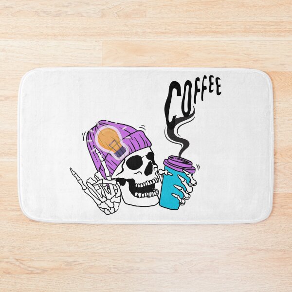 Item preview, Skull Drinking Coffee designed and sold by JollyJars.