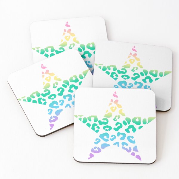 Item preview, Pastel Coloured Star with Animal Print Detail designed and sold by alexwithab.