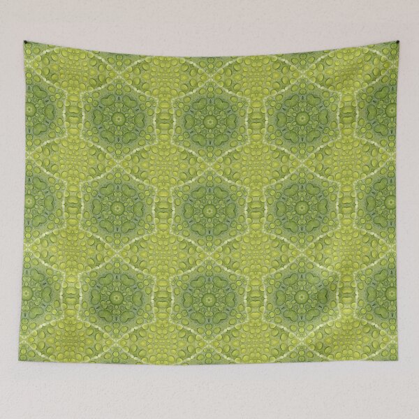 Item preview, Water Droplets on a Green Leaf Kaleidoscope pattern 4 designed and sold by Swabcraft.