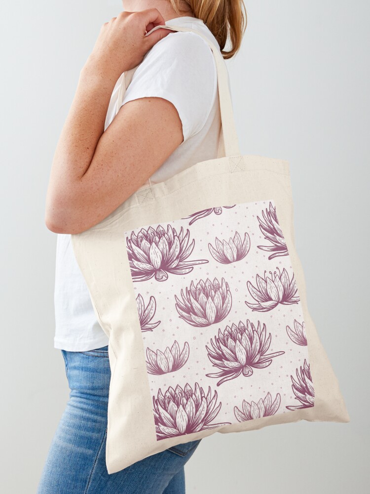 Lotus Promotional Cotton Shopper Bag, Reusable Cotton Tote Bag