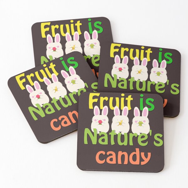 Item preview, Bunny love fruits. It's nature's candy designed and sold by Art Without Curves.