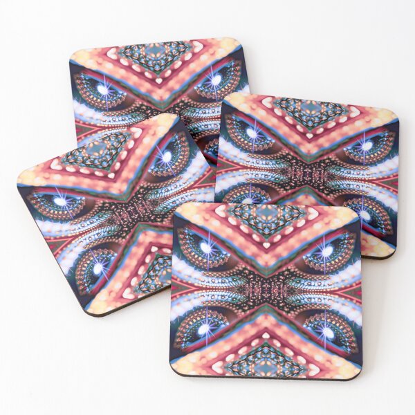 Item preview, Snake Eyes Kundalini Rising Mirrored Maroon Blue designed and sold by SpiritGifts.