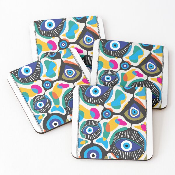 Item preview, Evil Eye Beads Art Print designed and sold by dikuka.