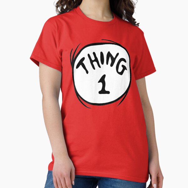 Vista previa del artículo con la obra «Dr. Seuss Cosa 1 Emblema ROJO», diseñado y vendido por C3J7.