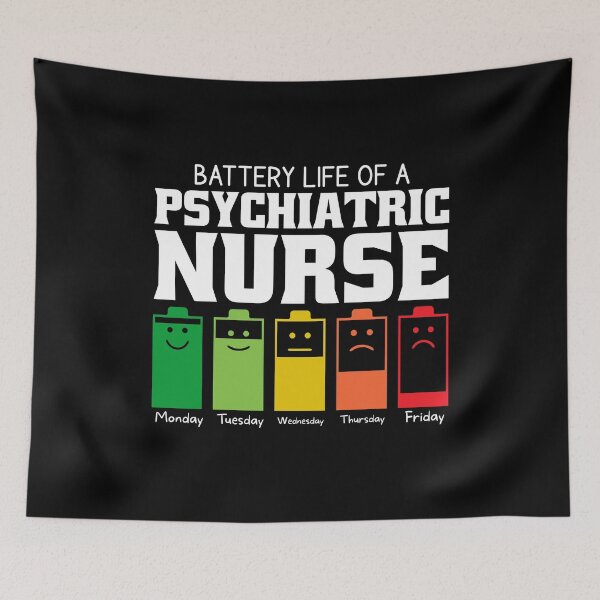 Item preview, Battery Life Of A Psychiatric Nurse designed and sold by wittyshop.