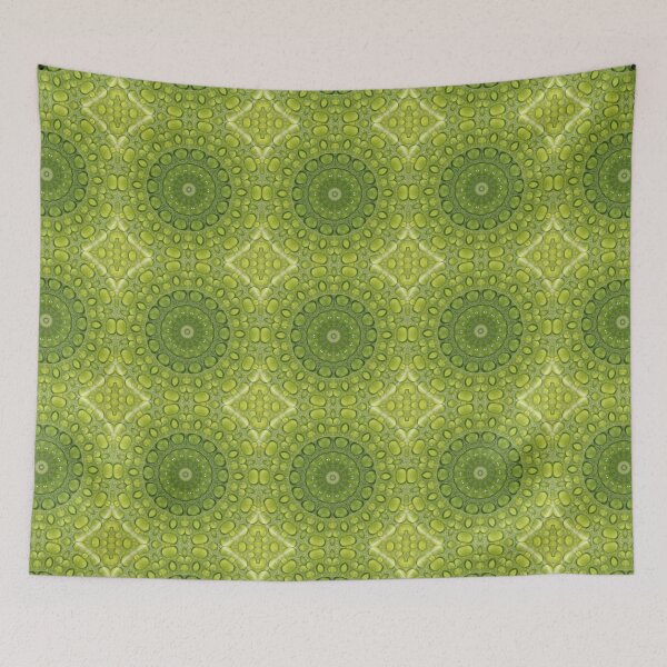 Item preview, Water Droplets on a Green Leaf Kaleidoscope pattern 9 designed and sold by Swabcraft.
