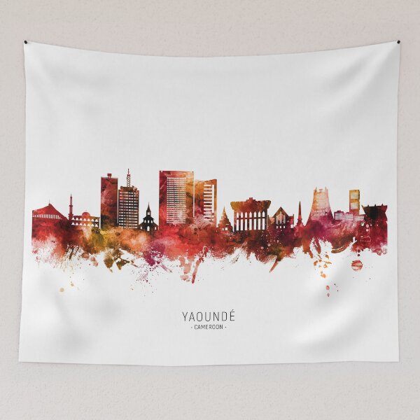 Item preview, Yaoundé Cameroon Skyline designed and sold by ArtPrints.