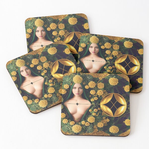 Item preview, Delicate golden floral beauty japan designed and sold by zotilus.