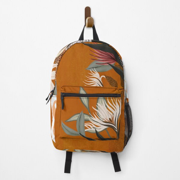 Item preview, Australian native flowers on rust, warm colors, nature, neutrals designed and sold by chrissyink.
