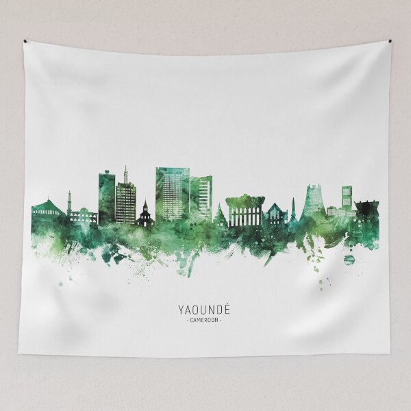 Item preview, Yaoundé Cameroon Skyline designed and sold by ArtPrints.