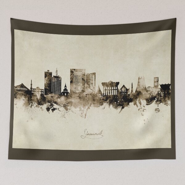 Item preview, Yaoundé Cameroon Skyline designed and sold by ArtPrints.