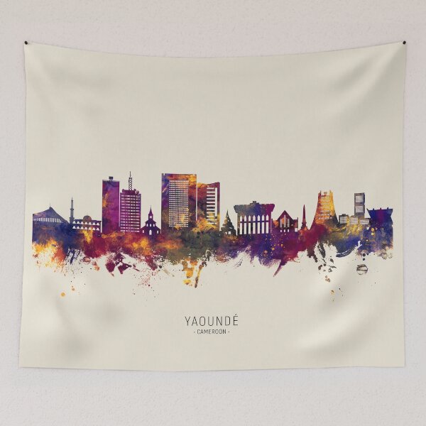 Item preview, Yaoundé Cameroon Skyline designed and sold by ArtPrints.
