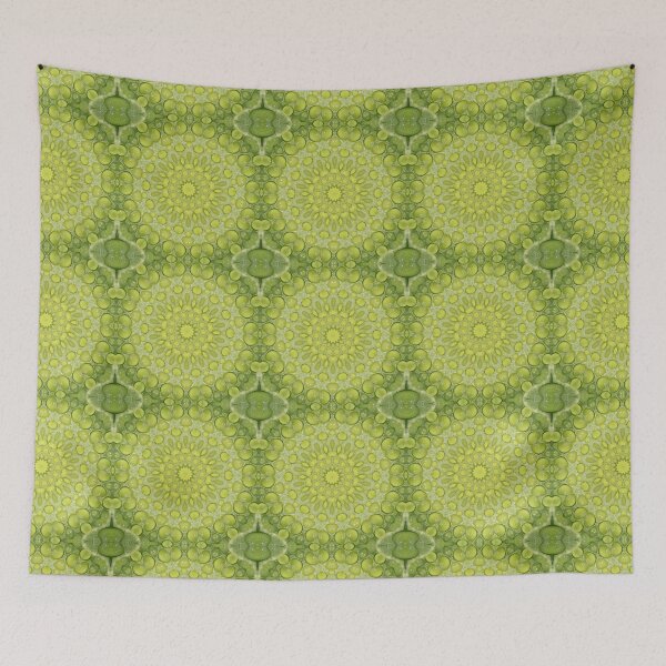 Artikelvorschau, Water Droplets on a Green Leaf Kaleidoscope pattern 14 entworfen und verkauft von Swabcraft.