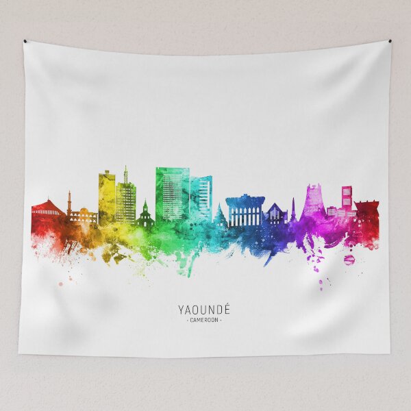 Item preview, Yaoundé Cameroon Skyline designed and sold by ArtPrints.