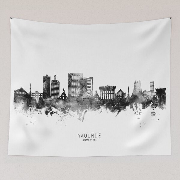 Item preview, Yaoundé Cameroon Skyline designed and sold by ArtPrints.