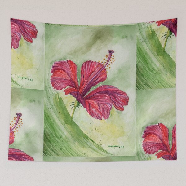 Item preview, H for Hibiscus designed and sold by Mugdha Kakade Studio.