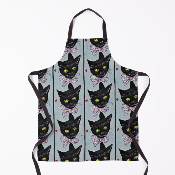 Item preview, Black Cat With Flowers Essential pattern designed and sold by PRINYOS.