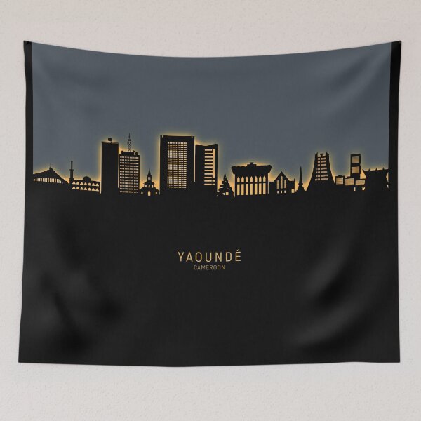 Item preview, Yaoundé Cameroon Skyline designed and sold by ArtPrints.