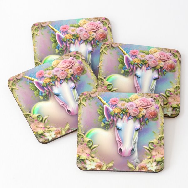 Item preview, Floral Hat Colorful Unicorn designed and sold by purplesensation.
