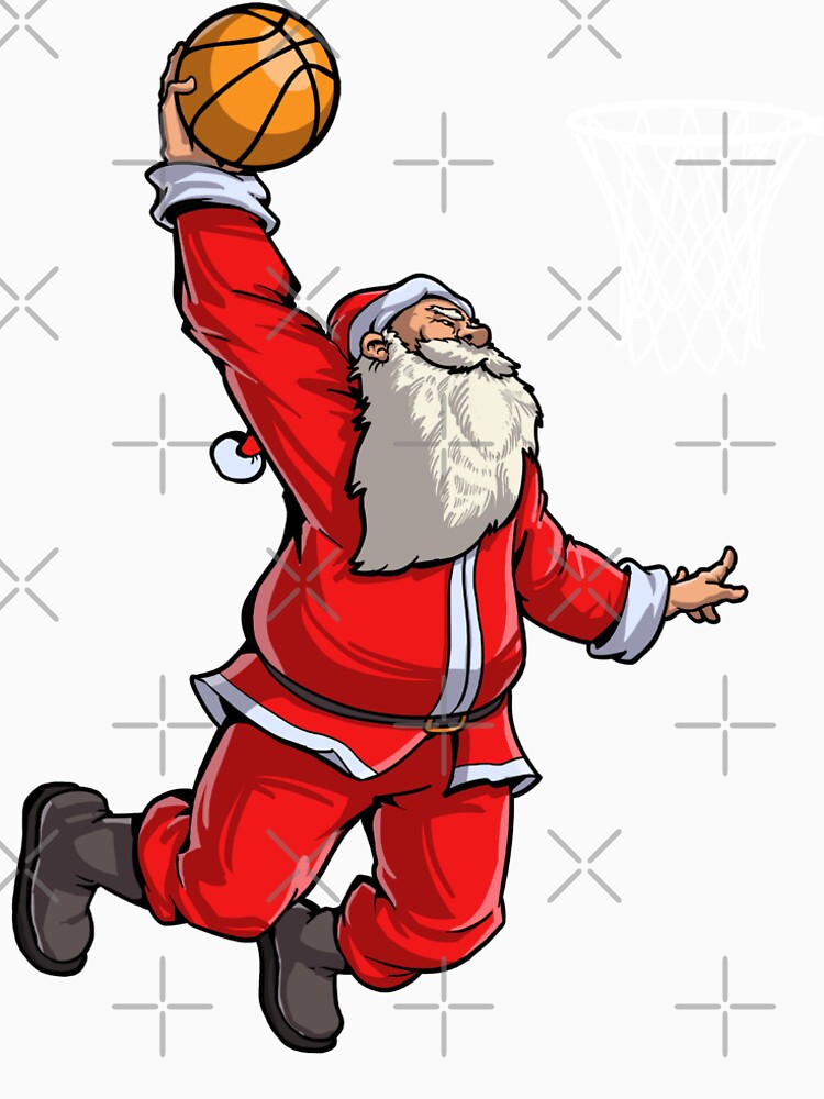 santa basketball shirt