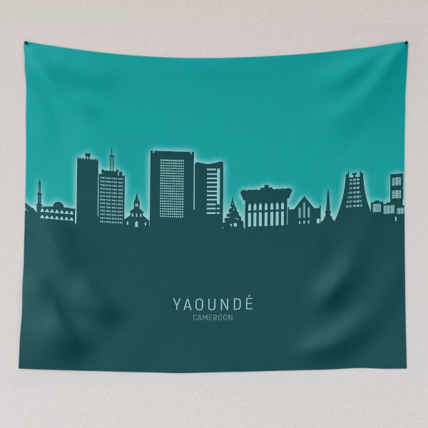 Item preview, Yaoundé Cameroon Skyline designed and sold by ArtPrints.