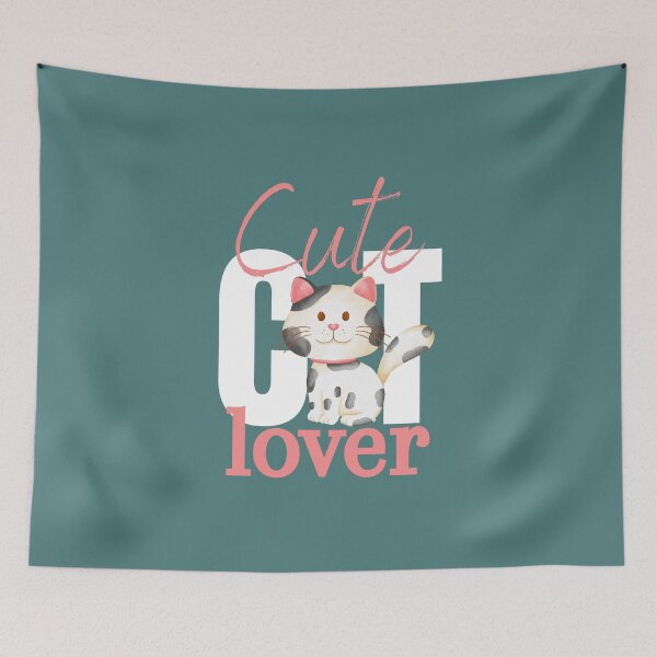 Item preview, For A Cat Lover, Cute Cat Lover Print - For a cat lover, for a cute cat lover. designed and sold by Wentoo.