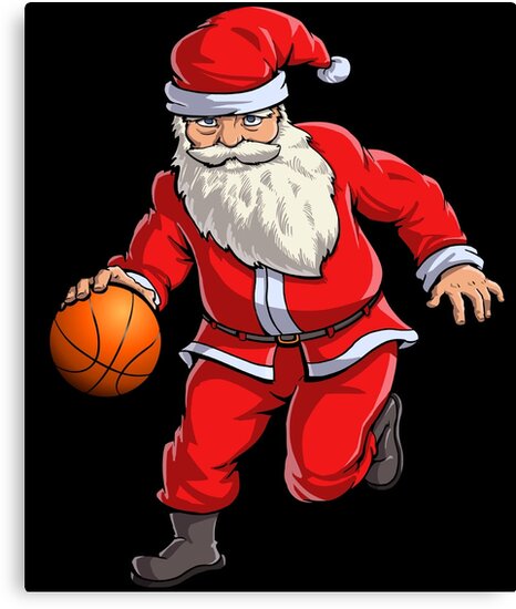 santa basketball shirt