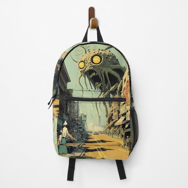 Item preview, Evil Monster with Tentacles - Retrofuturism Japanese Anime Retro 50s designed and sold by AIWanderer.