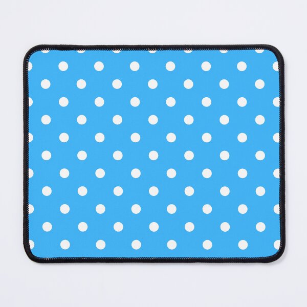 Item preview, Cyan Blue And White Dots Pattern designed and sold by Patternawy.