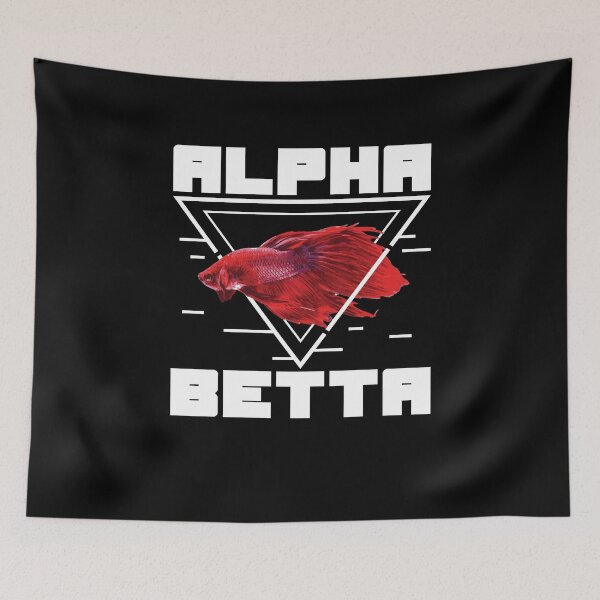 Item preview, Funny Alpha Red Betta Fish For A Siamese Fighting Fish Lover designed and sold by StrongShirts.