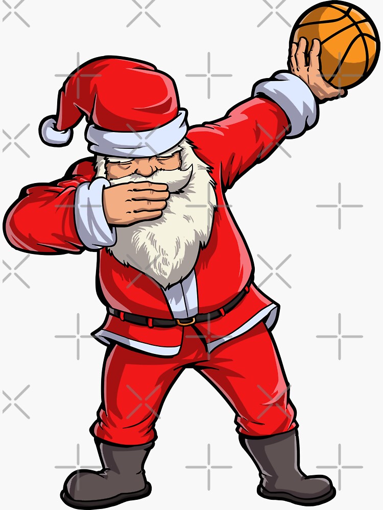 Basketball Santa T Shirt Christmas Hat Ball Sport Basketball Santa T Shirt Christmas Hat Ball Sport