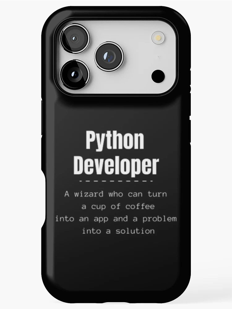 Thumbnail 1 of 4, iPhone Case, Python developer, python, programmer, software developer designed and sold by TeePassion.