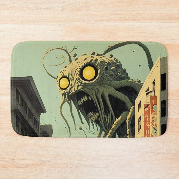 Item preview, Evil Monster with Tentacles - Retrofuturism Japanese Anime Retro 50s designed and sold by AIWanderer.