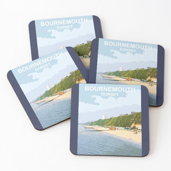 Item preview, Bournemouth Dorset. Travel poster. Gift.  designed and sold by BarbaraGlebska.