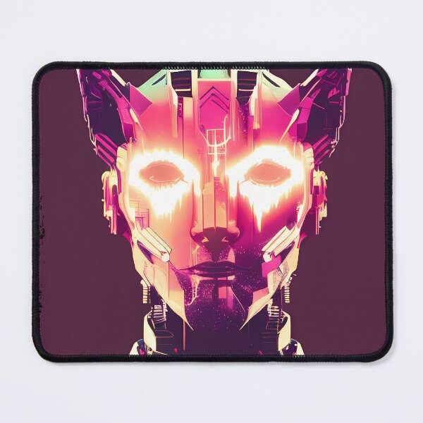 Item preview, Egyptian Cat God Bastet Cyberpunk Sticker Design - Futuristic Feline Deity Art for Laptop, Water Bottle, and More! designed and sold by Mytho Merch.
