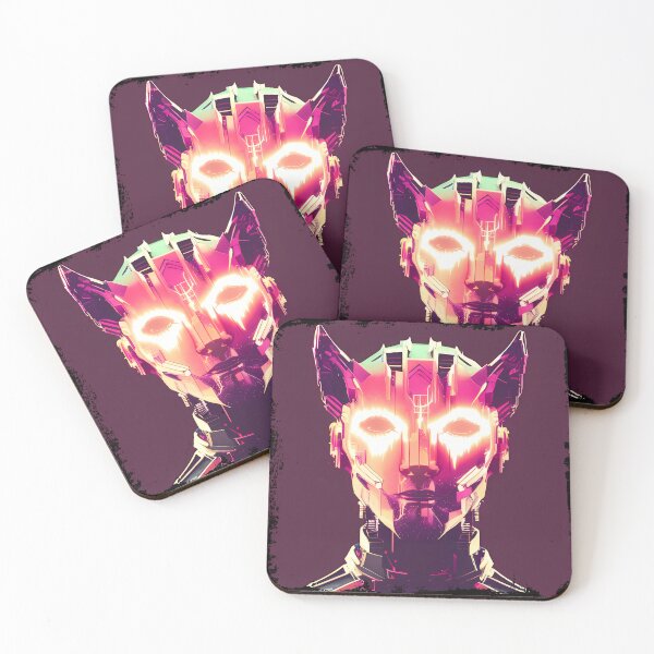 Item preview, Egyptian Cat God Bastet Cyberpunk Sticker Design - Futuristic Feline Deity Art for Laptop, Water Bottle, and More! designed and sold by Mytho Merch.