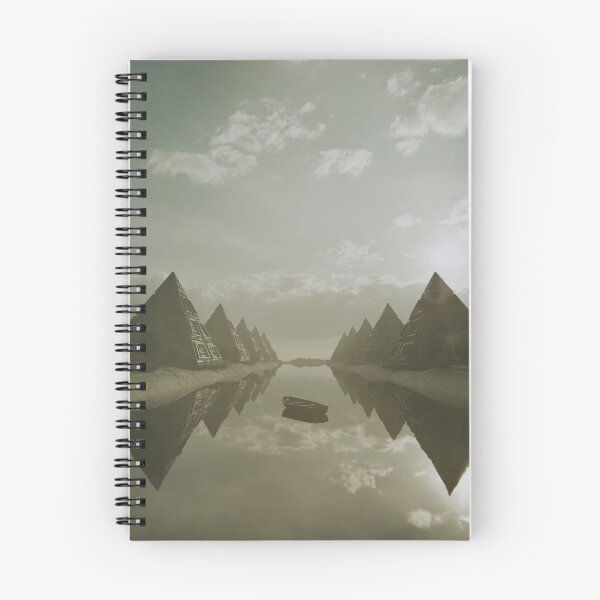 Item preview, Pyramids River 3D Surrealism Render Artwork designed and sold by Screenpaint.