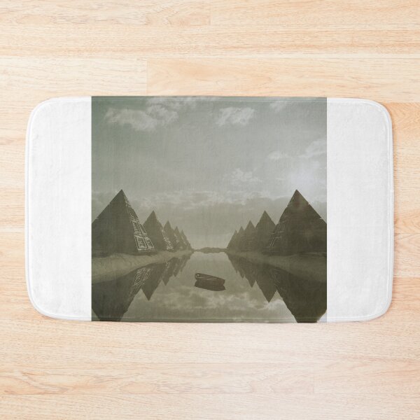 Item preview, Pyramids River 3D Surrealism Render Artwork designed and sold by Screenpaint.