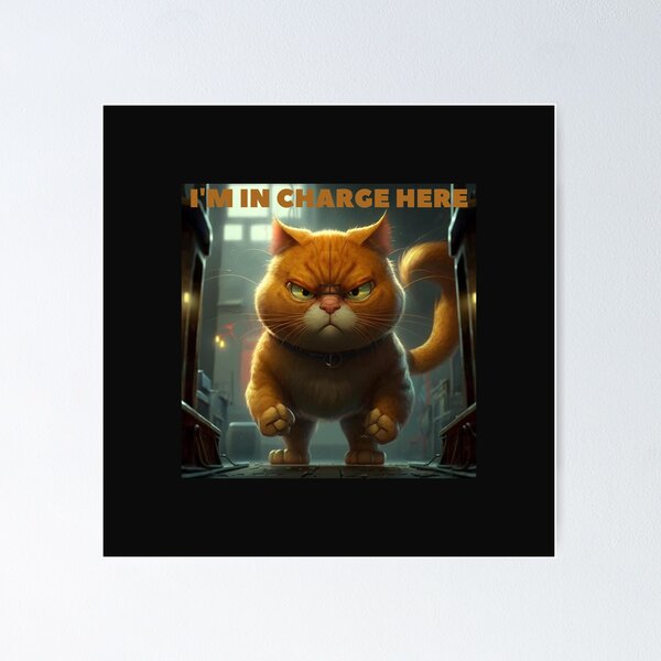 Item preview, I'm in charge here, cat !!! designed and sold by kowal11.