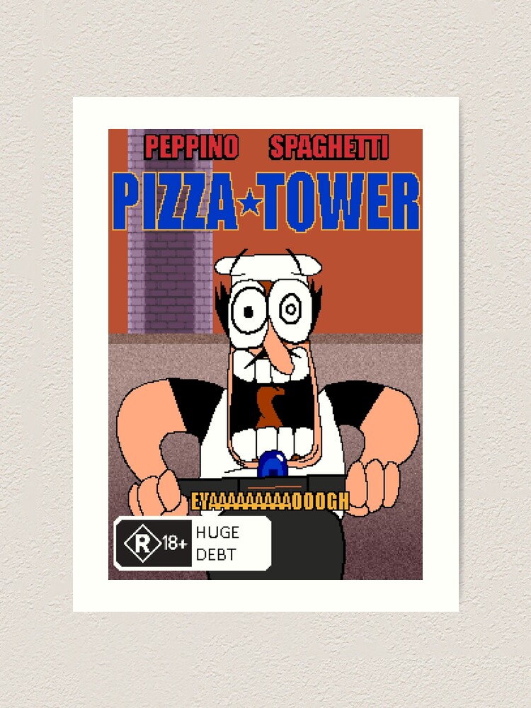 Pizza Tower Tshirt Peppino Spaghetti, Custom prints store